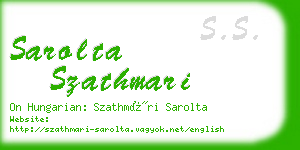 sarolta szathmari business card